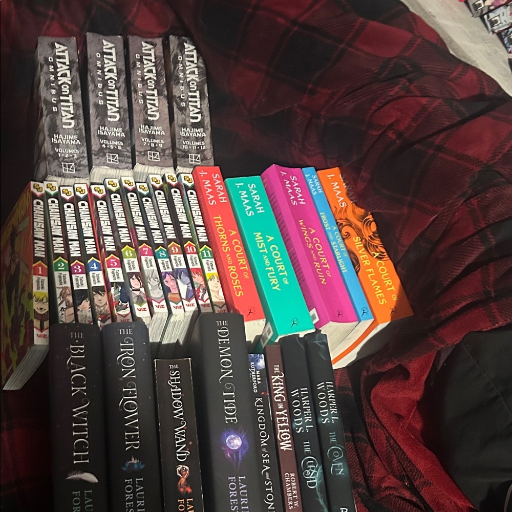 various books.